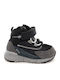 Suede Kids Ankle Boots with Zipper Black