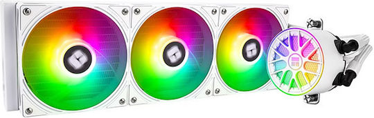Thermalright Aqua Elite V6 Rgb v6 Υδρόψυξη AIO CPU με 3 Ανεμιστήρες 120mm και RGB Φωτισμό Λευκή