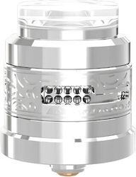 Damn Vape E-Zigarette Verdampfer-Tank RDA 23mm Silber