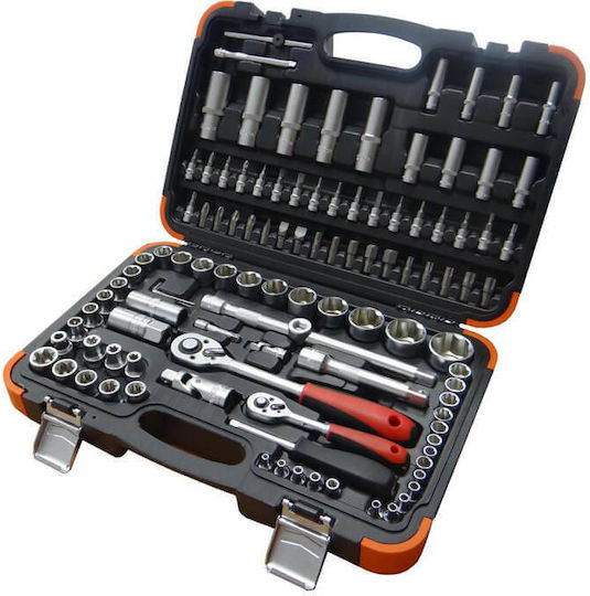 Ключ с Гедорета и Гедорета 1\2" & 1\4" & 3\8" 108бр