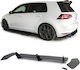 Rear Bumper Diffuser Mercedes-Benz C-Class W205 14-20 AMG 63 Look Standard Bumper Chrome Tips