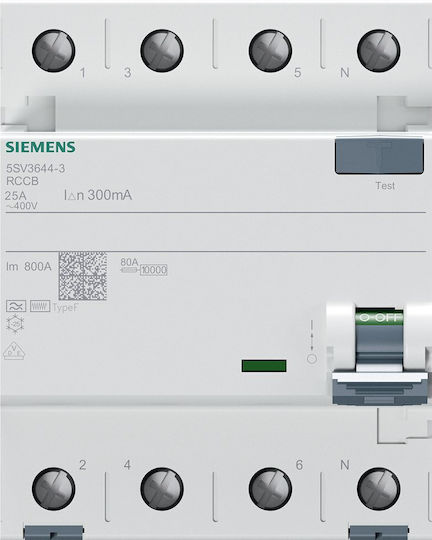 Siemens Vierpoliger Elektrische Schaltpaneel-Druckknopfschalter 400V 40A
