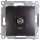 Kontakt-Simon Satellite Antenna Socket In Grey Colour DASF1.01/48