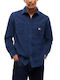 Long Sleeve Corduroy Shirt Blue