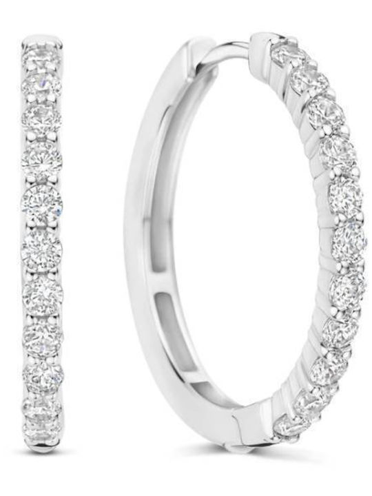 Ti Sento Silver Hoops Ti Sento Silver Hoops