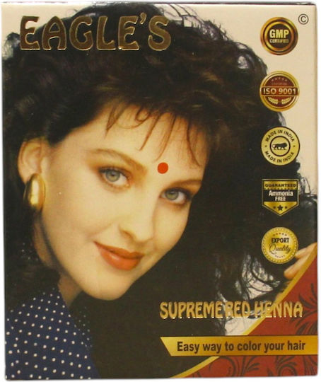 Eagles Henna fără amoniac Bright Red 6x 10gr