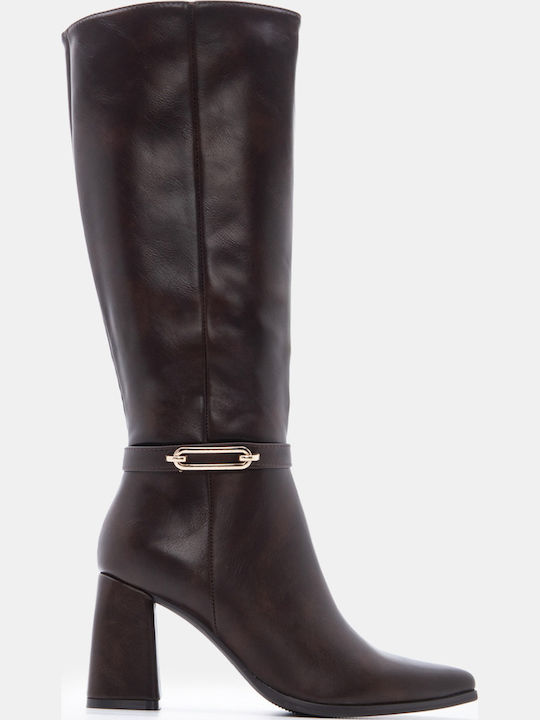 Luigi Wildleder Damenstiefel mit hohem Absatz B...