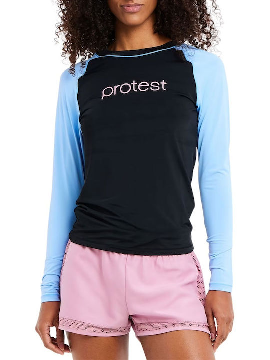 Protest Rashguard Women's Long Sleeve Sun Protection Shirt Black