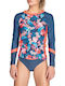 Protest Women's Long Sleeve Sun Protection Shirt Blue