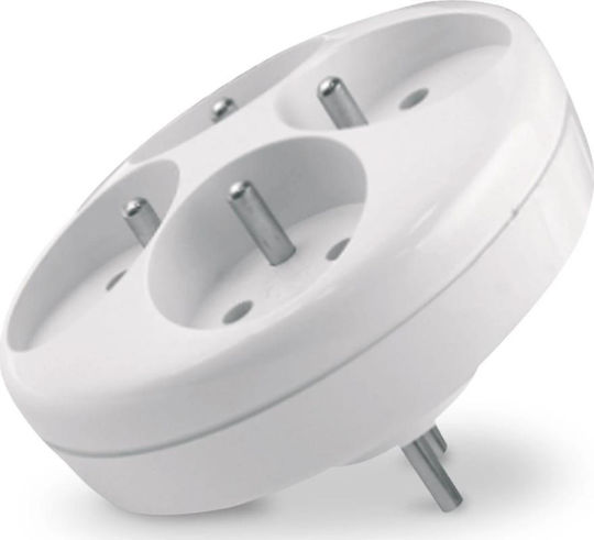 Four-way Splitter 4 Round Sockets Pin R-41