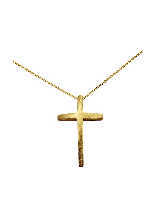 Kontopoulos Gold Cross 9K with Chain