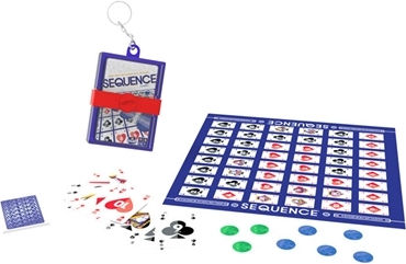 Επιτραπέζιο Παιχνίδι Sequence Mini Mε Μπρελόκ Real Fun Toys
