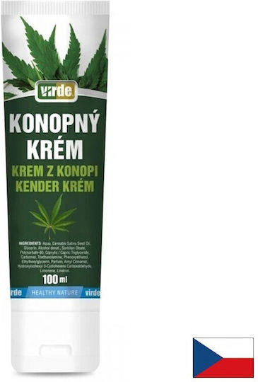 Virde Κρέμα Ματιών Κάνναβης για Μασάζ με Γεύση Natural 100ml