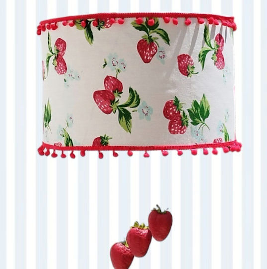 Strawsberry Field Einfaches Licht Kinderzimmer-Deckenleuchte Kremasto mit E27 Fassung 35x20cm