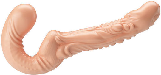 Baile Emma Textured Double Penetration Strap-on Flesh