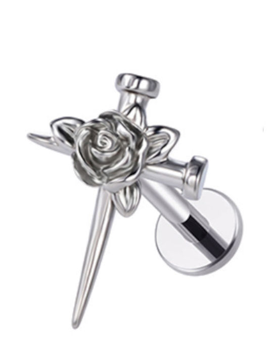 Silver And More Single Titanium Earring