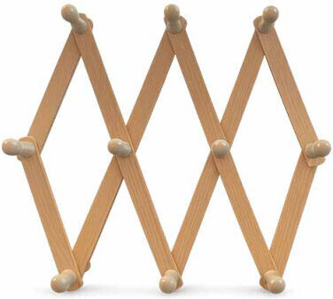 Homestyle Wooden Wall Hanger 10 Hooks