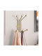 Megapap Wall Hanger Metal Gold 23x30x13cm