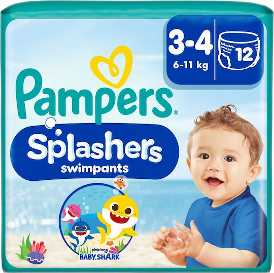 Pampers Pampers Schwimmende Windeln Splashers Nr 3+ Für 6-11kg 12 Stücke