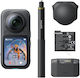 Insta360 X6 47GB Action Camera 8K Resolution 360° Underwater Essentials Bundle with 2.32" Touch Screen and Wi-Fi Black