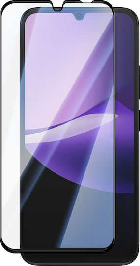 Avizar Displayschutzfolie Xiaomi Redmi 15c Voll Leim Gehärtetes Glas Schwarz Transparent