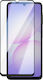Avizar Screen Protector Galaxy A07 Full Glue Bevelled Tempered Glass Black Transparent