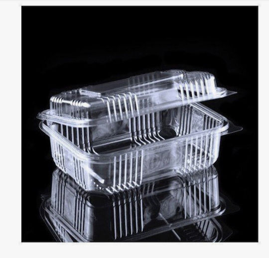 Lux Plast 50er Pack Plastikbehälter Mit Deckel Für 1800g Hochgehoben