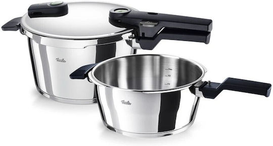 Fissler Vitaquick Σετ Μαγειρικά Σκεύη από Ανοξείδωτο Ατσάλι Elemental Sage 2 τεμαχιών