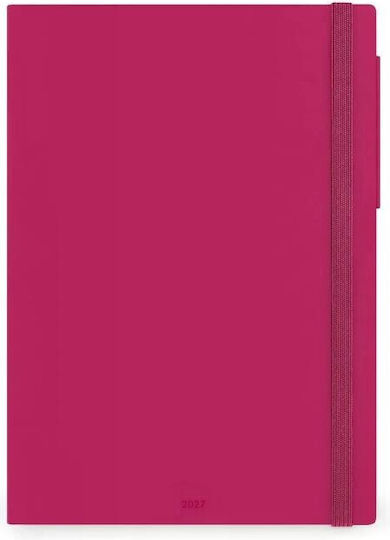 Legami Milano Weekly Agenda 2027 Fuchsia 19.5x26.5cm