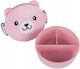Derform Plastic Kids' Food Container 0.95 Litre Pink