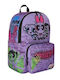 Space Junk School Backpack Junior High-High School with Water Bottle Holder Pink 20L 32 x 18 x 47cm