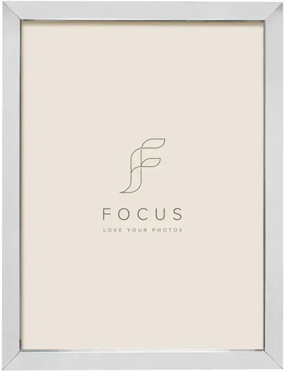 Focus Silver Wall Photo Frame With Silver Frame