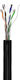 Goobay U/UTP Кат.6 (Gigabit) Мрежови Кабел Ethernet 50m Черен
