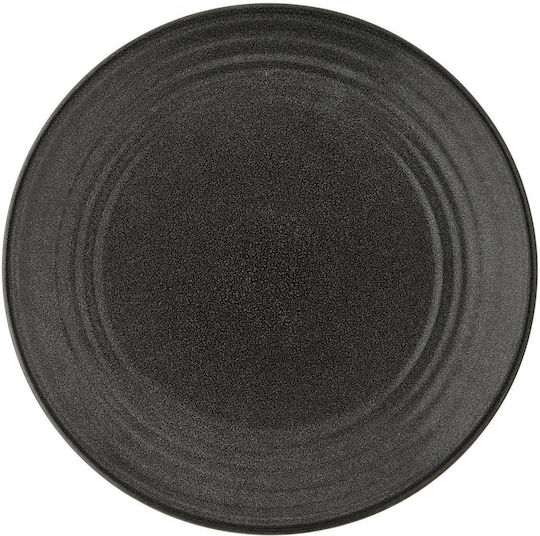 Duka Servierplatte für Wüste Keramik Grau mit Durchmesser 22cm