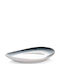 Duka Shallow Oval Plate Made of White Porcelain 22cm