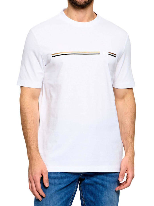 Boss Jersey T-shirt Λευκό
