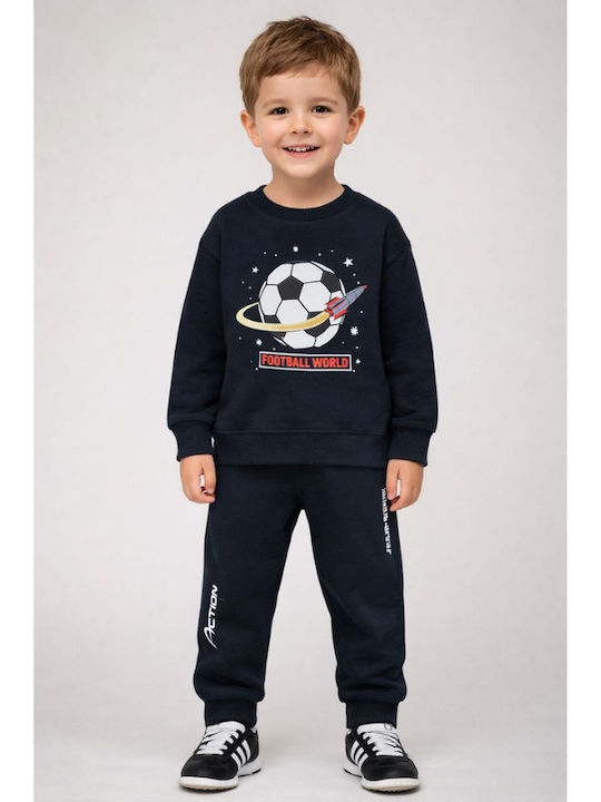 Action Sportswear Παιδικό Σετ Φόρμας Μπλε