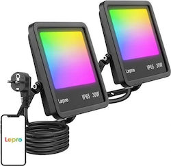 Lepro WiFi LED прожектор 30W водоустойчив Lepro WiFi LED прожектор 30W водоустойчив