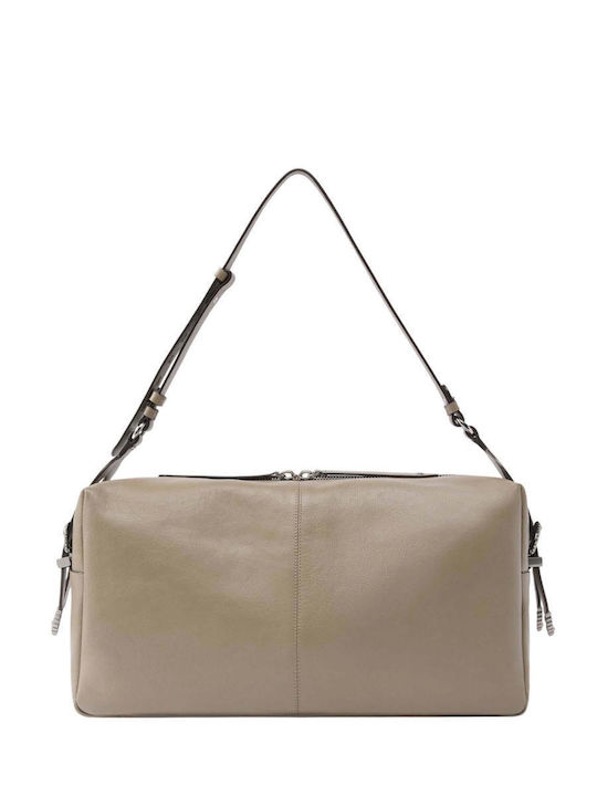 Pinko Leather Women's Shoulder Bag Grey