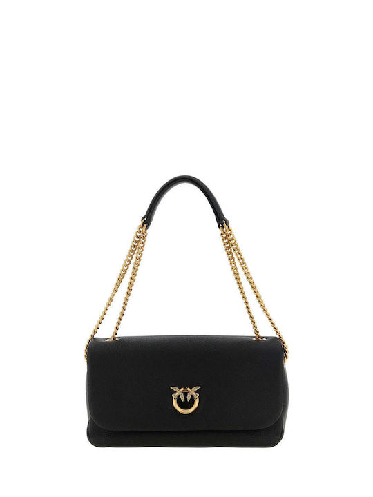 Pinko Leather Women's Shoulder Bag Black