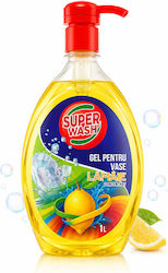 Super Wash Konzentriertes Spülmittel Glycerin Zitronen 1 L