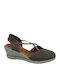 Summer Women's Platform Shoes In Brown Espadrille Style
