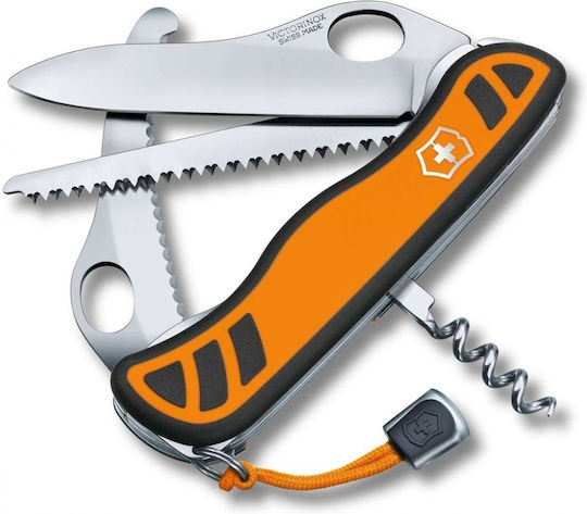 Victorinox Hunter Xt Grip Swiss Army Knife Keychain 6 Tools Orange