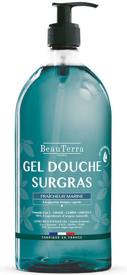BeauTerra Shower Gel with Ocean Scent 1000ml