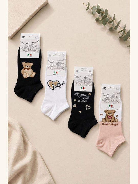 YTLI Women's Multicolour Socks 4Pack
