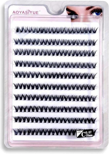 Aoyasiyue Eye Individual Lashes – Μεμονωμένες Βλεφαρίδες Τουφάκια 30d 10mm 200pcs