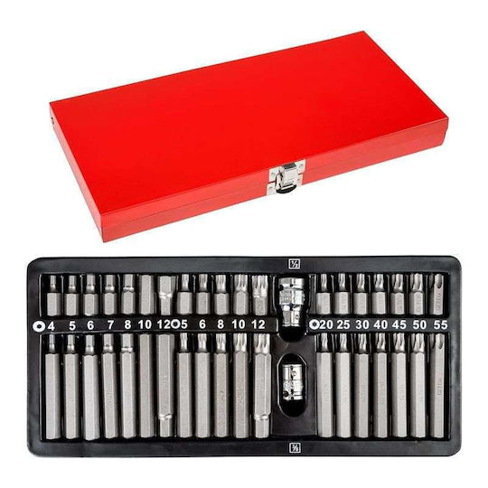 Rico Set Bit Steckschlüssel 41Stücke – 41 Stück Professionelle Power Bits 089094