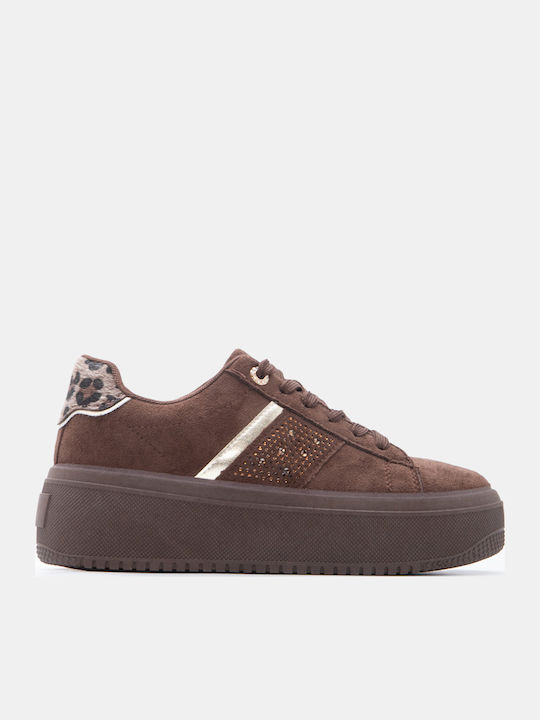 Women's Flatforms Sneakers Dark Brown