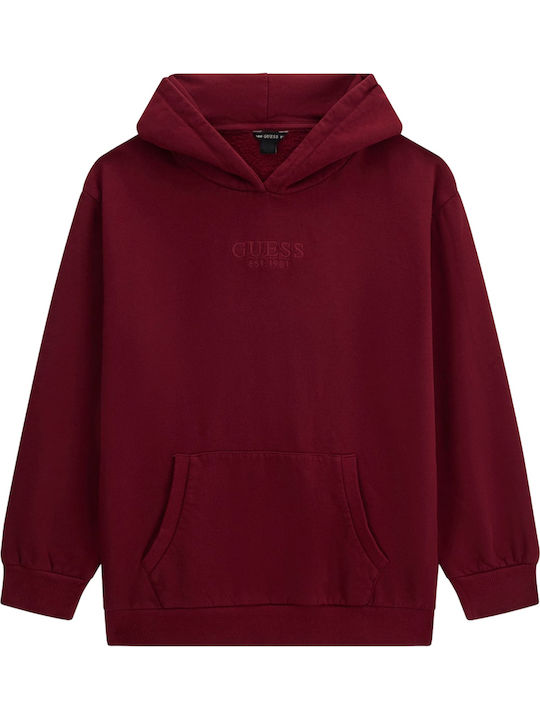 Guess Kids Sweatshirt with Hood and Pockets G57...