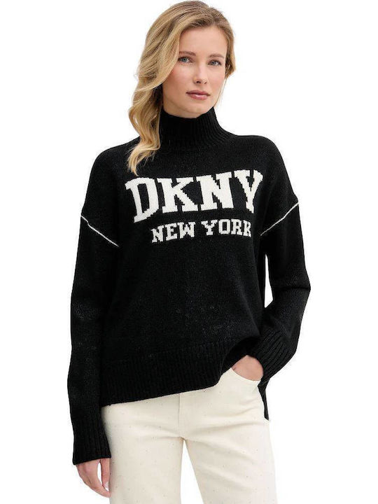 DKNY Πουλόβερ Black / Beige